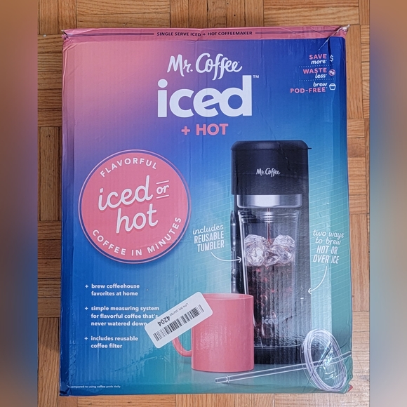 Mr. Coffee Iced and Hot Coffee Maker, Single Serve Coffee Machine with 22-Ounce - Picture 11 of 16